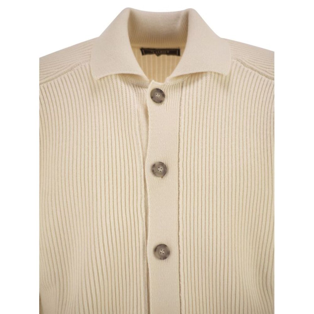 Peserico Men English Ribbed Wool Cardigan - Picture 4 of 4